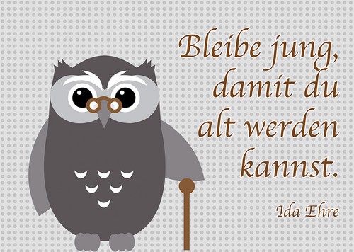 Postkarten eulen grußkarte - eulen,