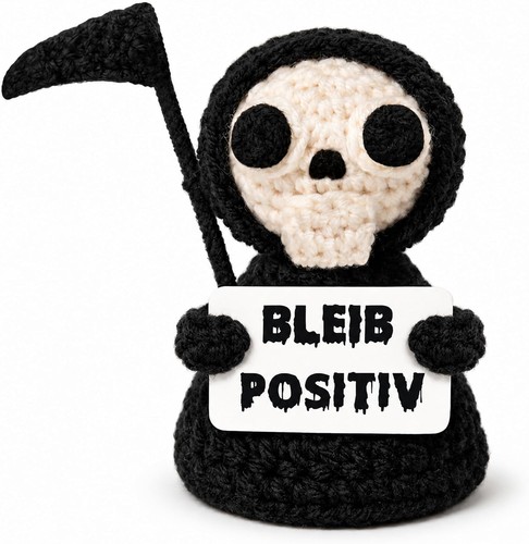Häkelpuppe sensenmann lustige - häkelpuppe,