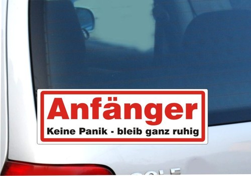Anfänger fahranfänger - anfänger,